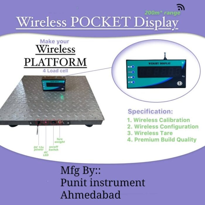 WIRELESS PLATFORM WEIGHING SCALE